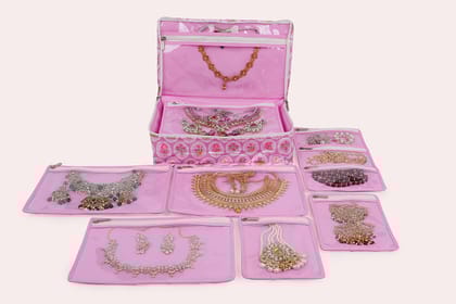 Jewellery Organiser (7P) - Pink Rush