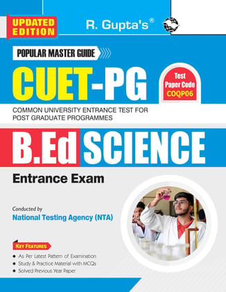 CUET-PG: B.Ed (SCIENCE) Entrance Exam Guide (R-2503)