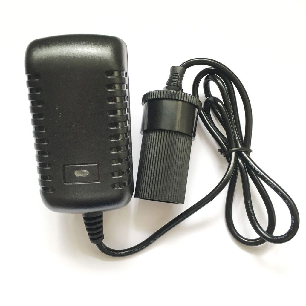 AC to 12V Car Cigarette Lighter Socket Power Adapter Converter
