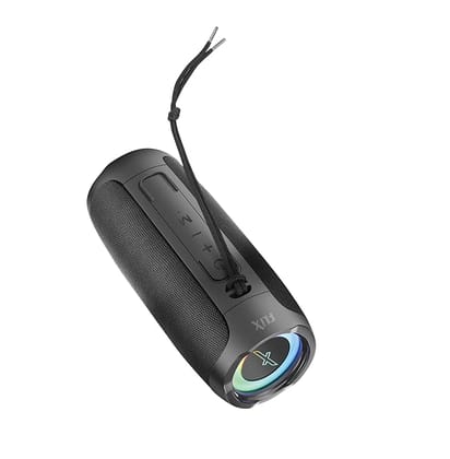 FLiX (Beetel) Newly Launched Tripper W20 Bluetooth v5.3 20 Watt BT Speaker with Bass Radiators Mic, Aux, SD Card Upto 128GB & USB Support, 12 Hrs Playtime, Type C Port, 3000 Mah Battery (Black-W20)