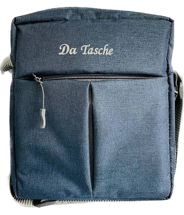Da Tasche - Blue Solid Messenger Bag