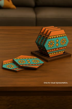 Dbeautify's DIY Hexagon MDF Coaster set