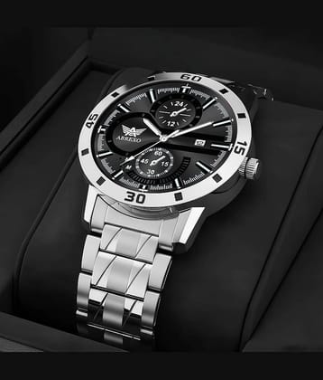 Abrexo Silver Stainless Steel Analog Men's Watch