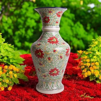 Cerulean Splendor Hand Painted Vase Cerulean Splendor Hand Painted Vase