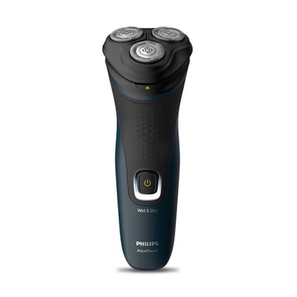 Philips S1121/45 Cordless Electric Shaver, 3D Pivot & Flex Heads, 27 Comfort Cut Blades- Blue