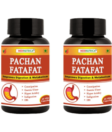 Medinutrica Pachan Fatafat Digestion Constipation Capsule 60 Gm Pack of 2