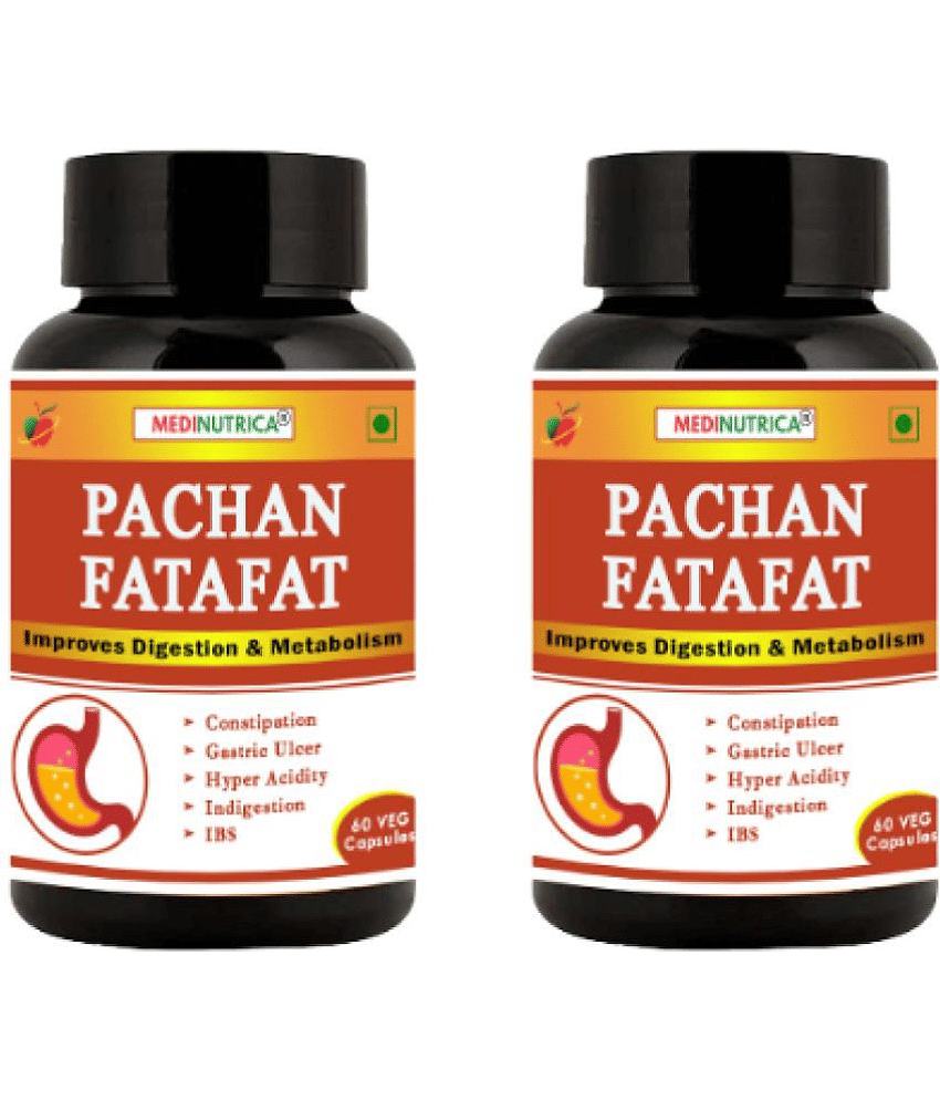 Medinutrica Pachan Fatafat Digestion Constipation Capsule 60 Gm Pack of 2