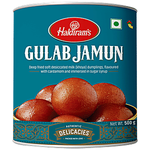 Haldirams Gulab Jamun, 500 g Tin