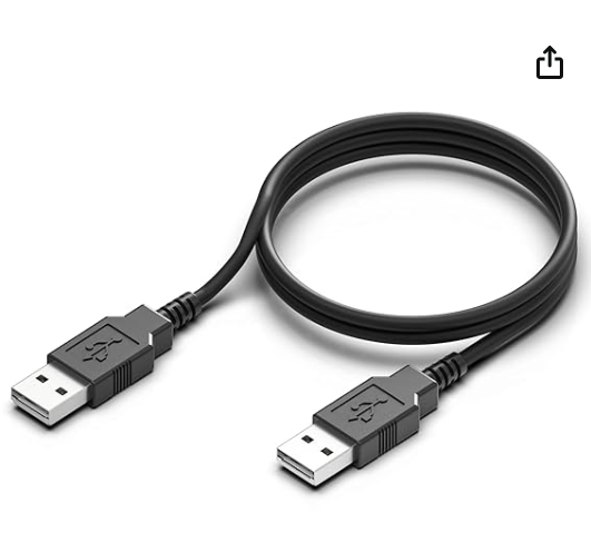 Lapster 1.5 mtr USB 2.0 Type A Male to USB A Male Cable for computer and laptop