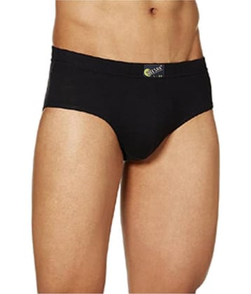VEE SAA Pack of 1 Cotton Briefs For Men's ( Black )