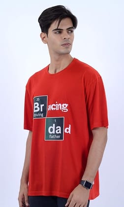 Miller Johnson Mens Cotton Oversized Graphic Print T-Shirt