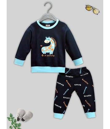 Kuchipoo Pack of 1 Baby Boys Cotton Blend Sweatshirts & Trouser ( Multicolor1 )