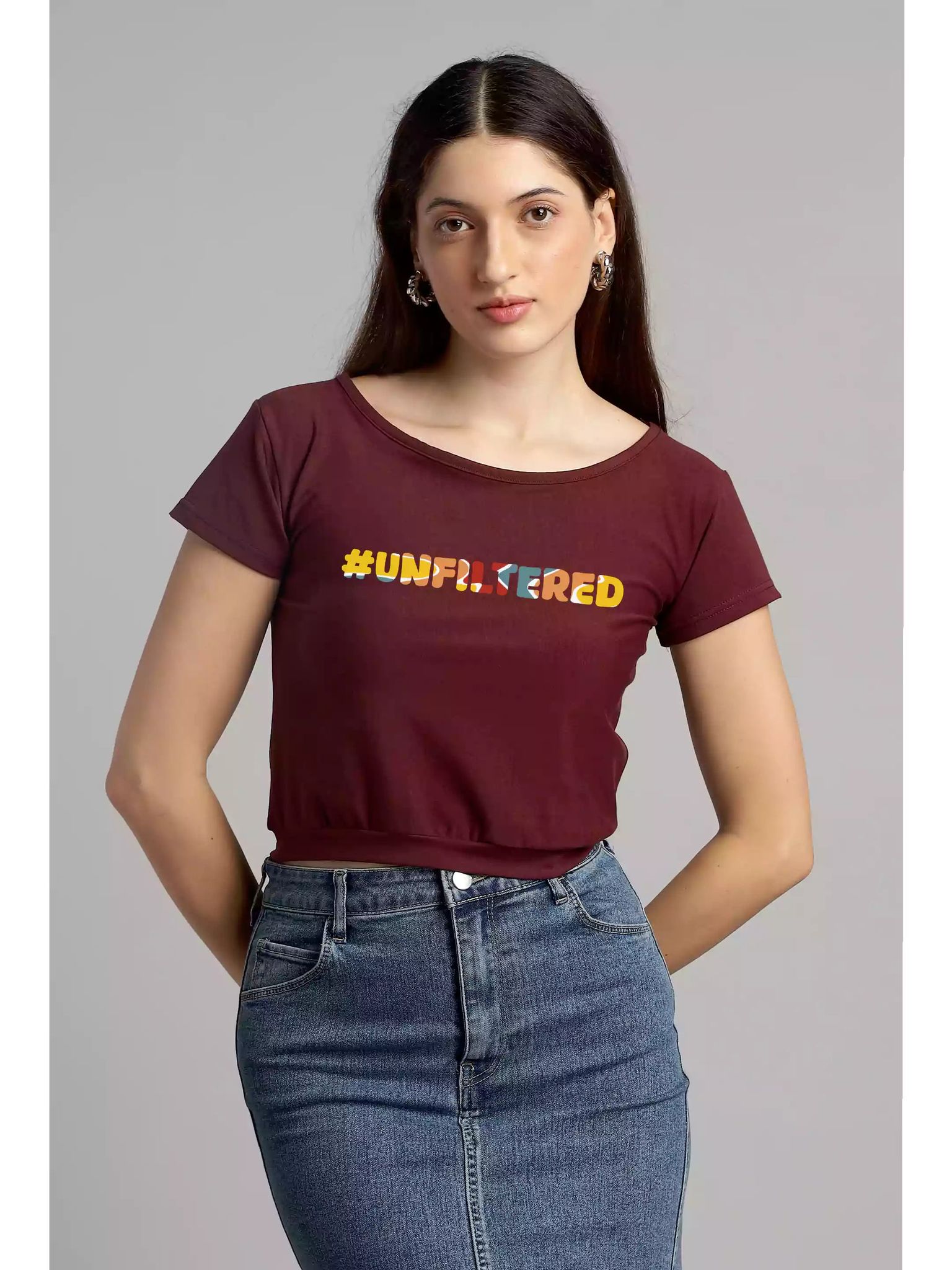 Unfiltered - Sukhiaatma Crop Top-M- 34