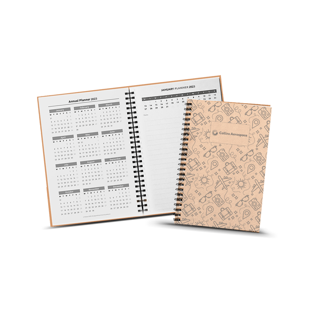 Economy B5 Soft Cover 160 pages Printed Kraft Diary