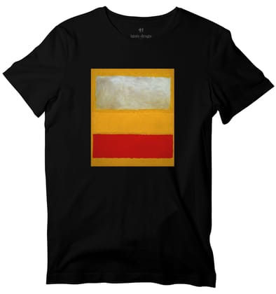 No. 13 (White, Red on Yellow) Art T-shirt-36 - XS / Black