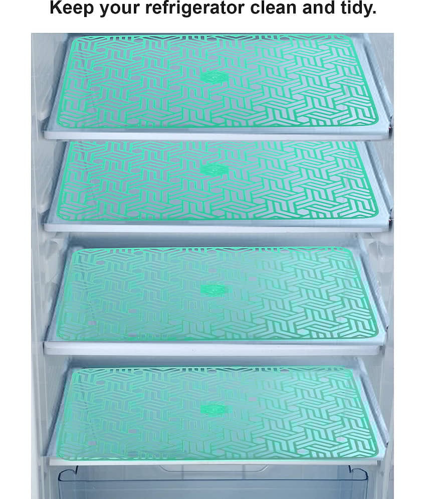 E-Retailer - Green PVC Fridge  Mats (Pack of 4)