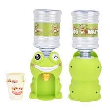 Cute Mini Water Dispenser for Children Mini Drinking Fountain Pumps Water Juice Milk Drinking Fountain clay toy with Multicolored Clay Art Simulation Cartoon