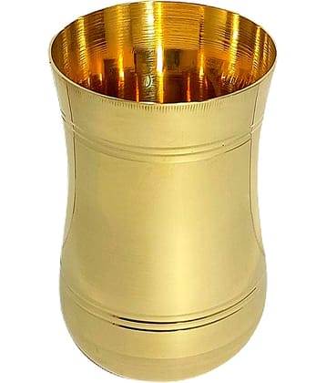 A & H ENTERPRISES - Brass Glasses 300 ml ( Pack of 1 )