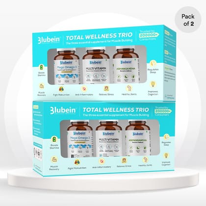 Total Wellness Trio  | Pro-Level Supplement Stack for Fitness Enthusiasts-Pack of 2