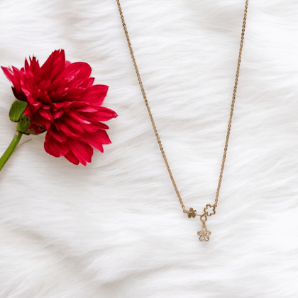 Necklace with Flower Charm