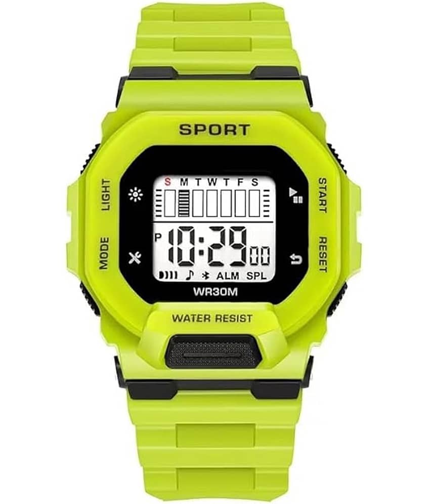 Svats Yellow Silicon Digital Men's Watch