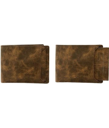 Lorem - Brown Faux Leather Men's Two Fold Wallet ( Pack of 1 )