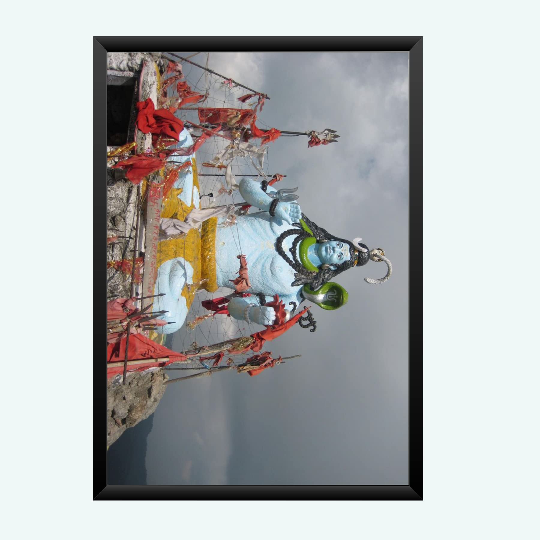 NOKKES Bhagwan Shiv Ji Wall Photo Frame For Puja And Wall Decoration Wall Photo Frame Size 8X12 Inch18