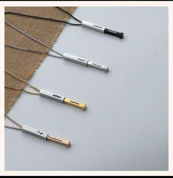 Sliding Bar Pendant-Black