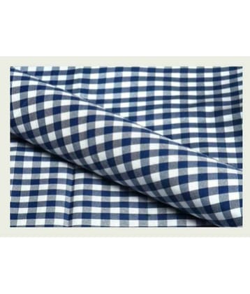 Makhanchor - Blue Cotton Men's Unstitched Shirt Piece ( Pack of 1 )