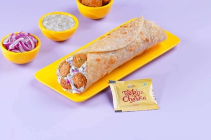 Veg Falafel Wrap - Wholewheat Paratha Veg Falafel Wrap - Wholewheat Paratha