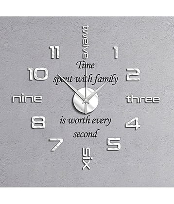 Shopper52 Circular Analog Wall Clock ( 60 x 60 cm )