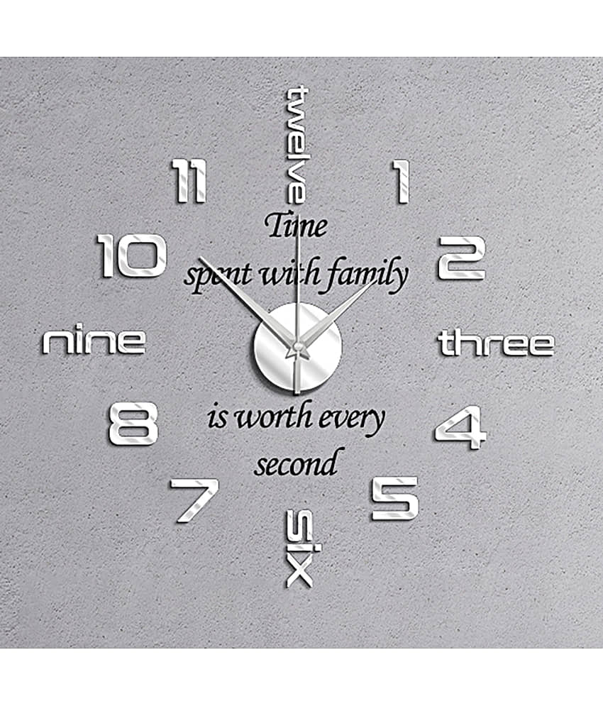 Shopper52 Circular Analog Wall Clock ( 60 x 60 cm )