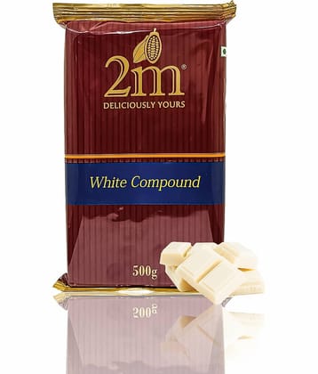 2M White Chocolate Compound Slab White Chocolate 500 g