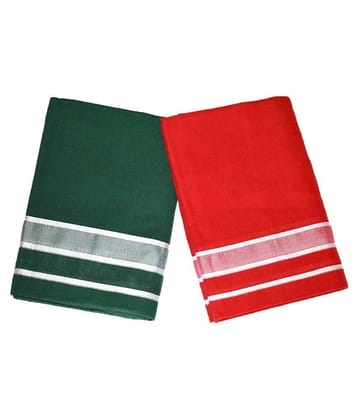 Feather Green Multi Dhoti - Free size