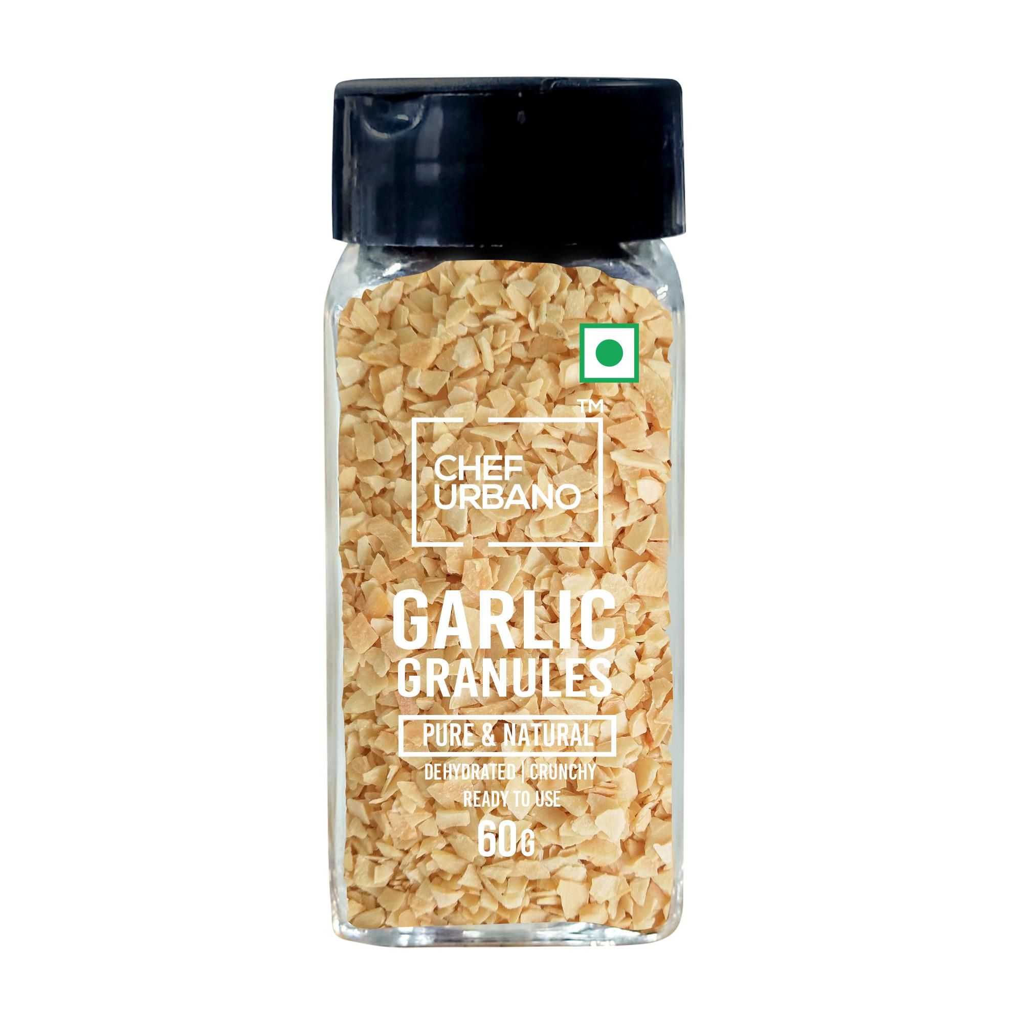 Chef Urbano Spices Garlic Granules Sprinkler 60 Gms