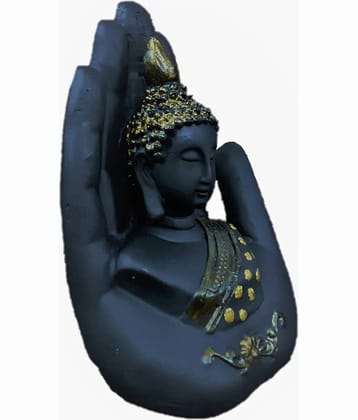 AFTERSTITCH palm buddha idol statue for home office decor showpiece God Figurines 17 cm  (Pack of 1)
