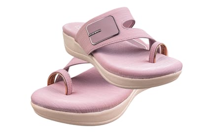 Trendz Ladies Rose Gold Chappal (Trnz C 250215)-Rose Gold / 3