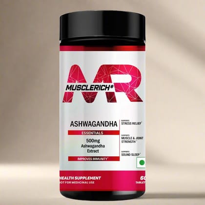 MuscleRich Ashwagandha 500mg (60 Tablets)