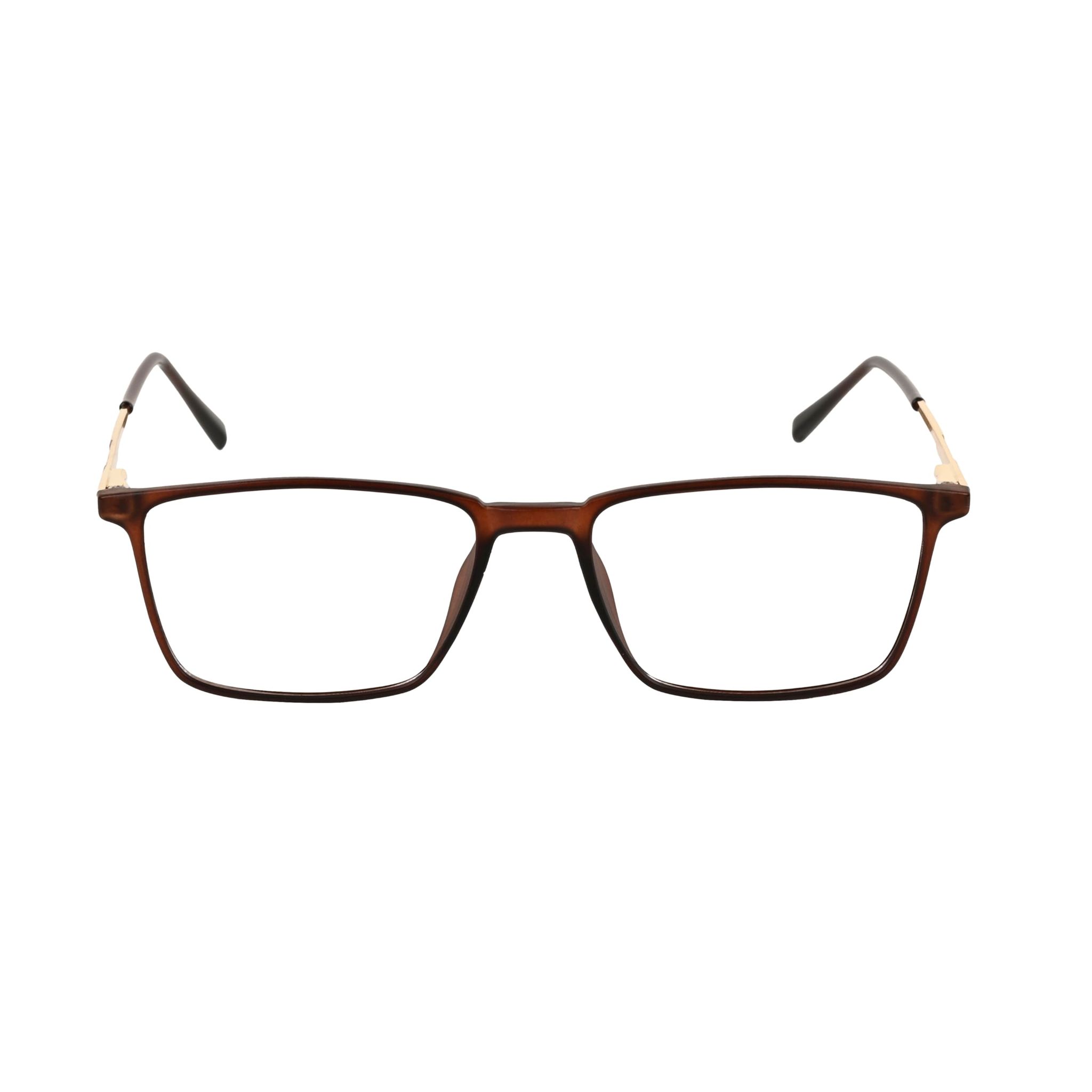 Zero Power Blue Cut Eyeglasses |TR Frame, Metal Side | Anti-Reflective, UV Protection, Lightweight | Unisex