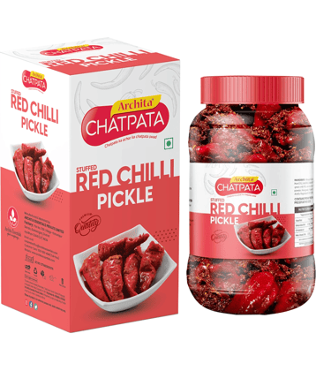 Archita Red Stuffed Chilly Pickle 1 kg