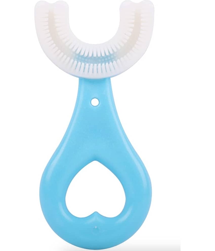 Silicone Tooth Brush Head 360 Degree Cleansing U Shaped Toothbrush for Kids baby, Pack of 1