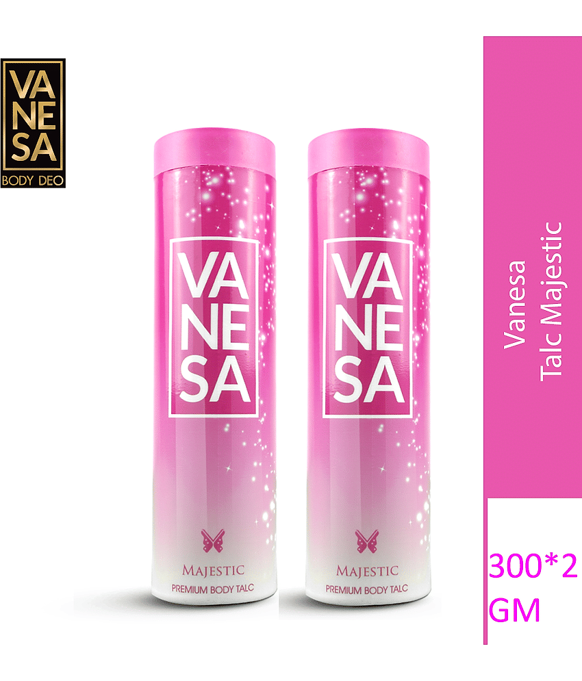 Vanesa Majestic Talc 300Gm Each (Pack Of 2)