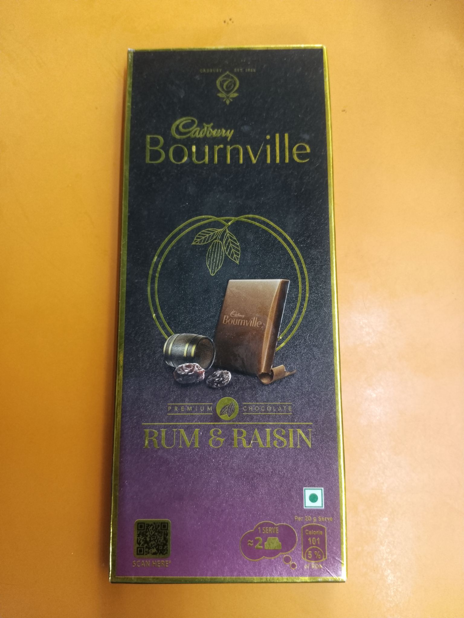 Cadbury bournville Rum & Raisin 80 g