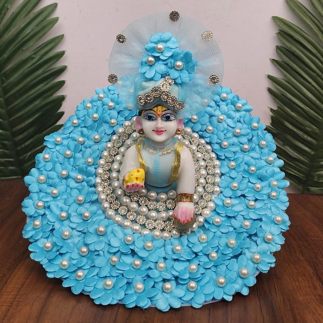 Sky Pearl dress for laddu gopal ji-0