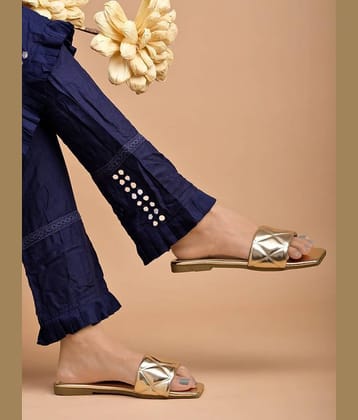Shoetopia Gold Women's Flats