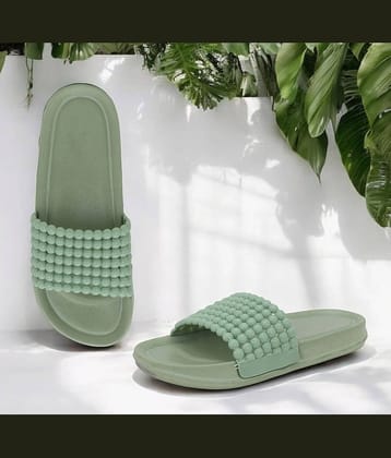 Pampy Angel Green Women's Slide Flip Flop