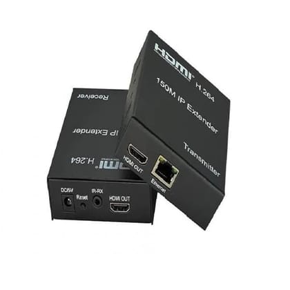 HDMI Extender 150M (With Loop) | 4k HDMI Extender Over LAN Routers Switchers Ethernet Network 150M RJ45, CAT5, CAT6