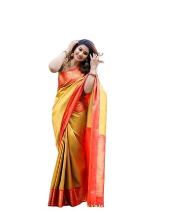 PT'Z Women's Banarasi Soft Lichi Silk Saree PT'Z Women's Banarasi Soft Lichi Silk Saree