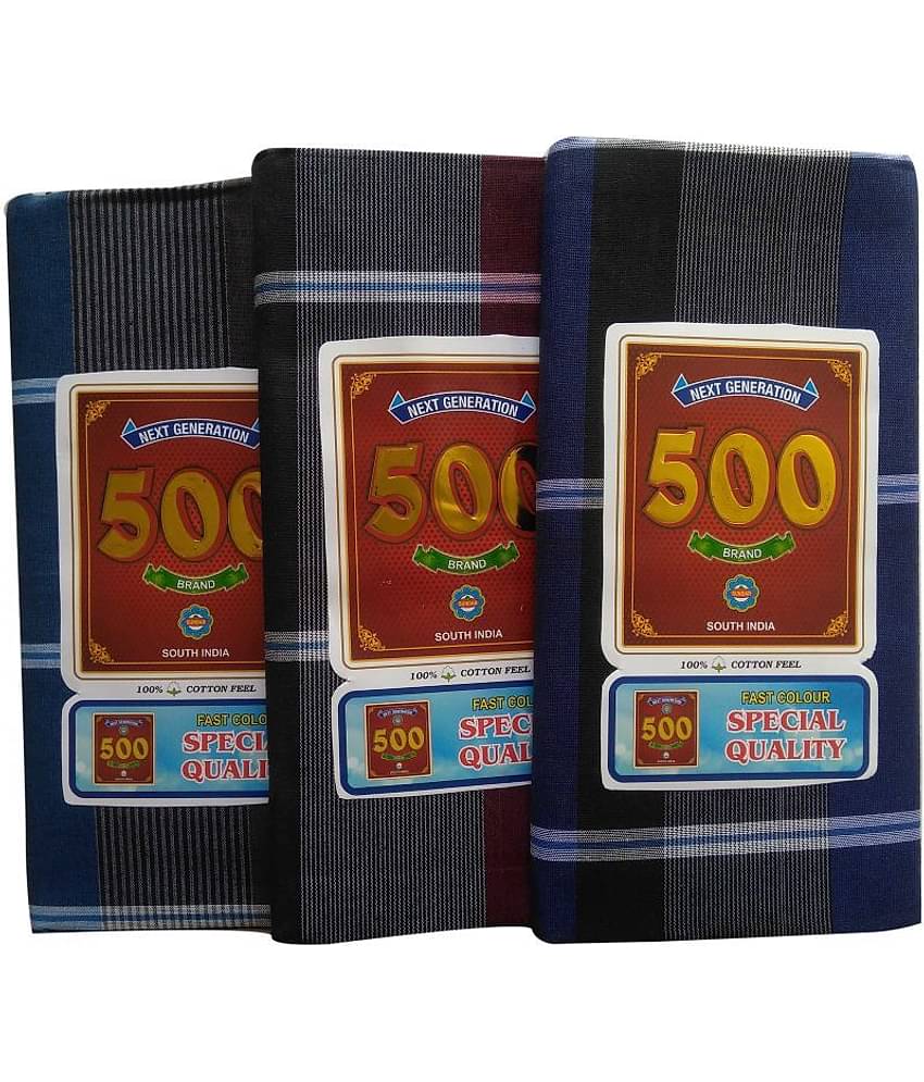sundar Multi Lungi Pack of 3