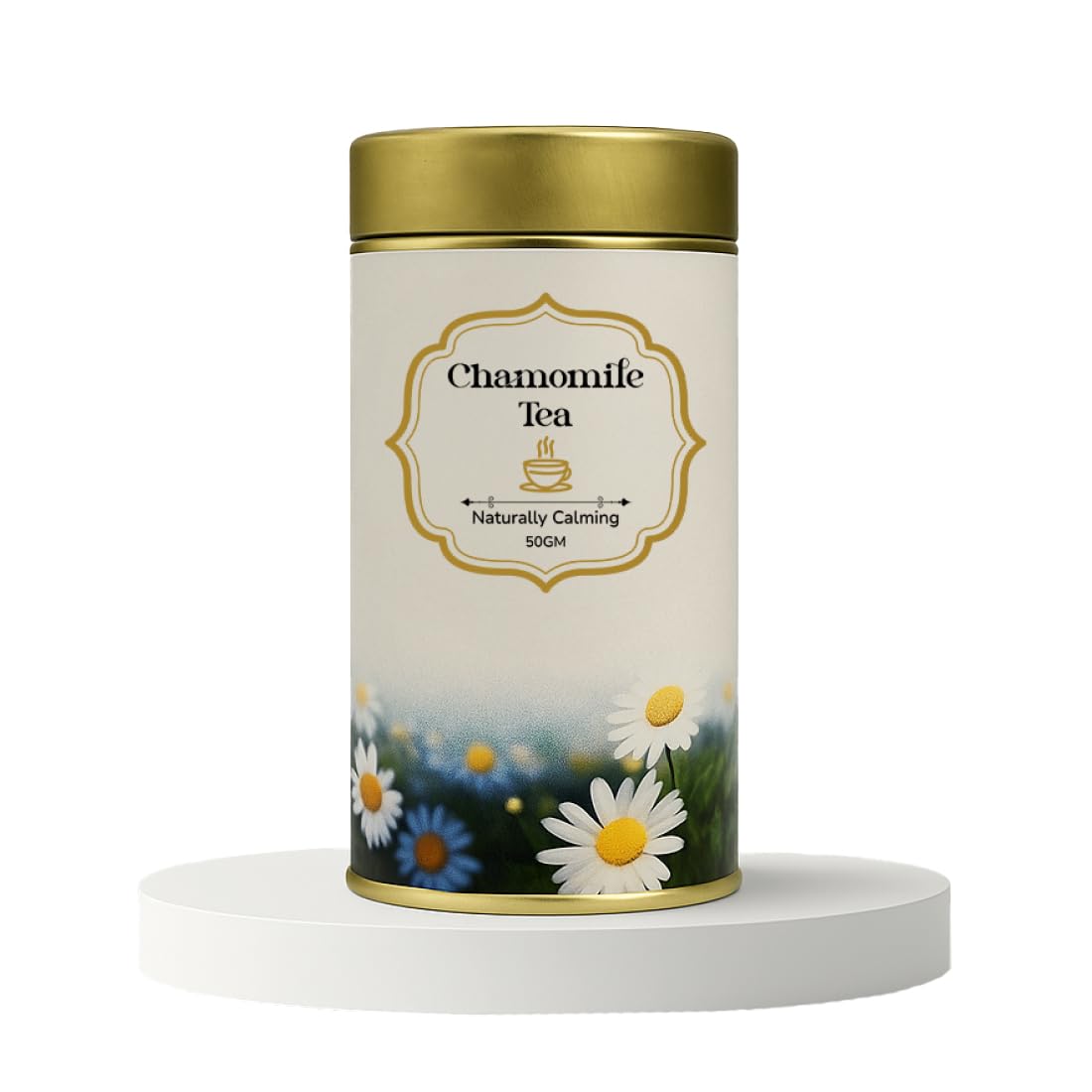Be Me Chamomile Tea - 50 Grams| 100% Pure Whole Flowers| Caffeine-Free Herbal Infusion for Stress Relief, Better Sleep, & Women's Wellness